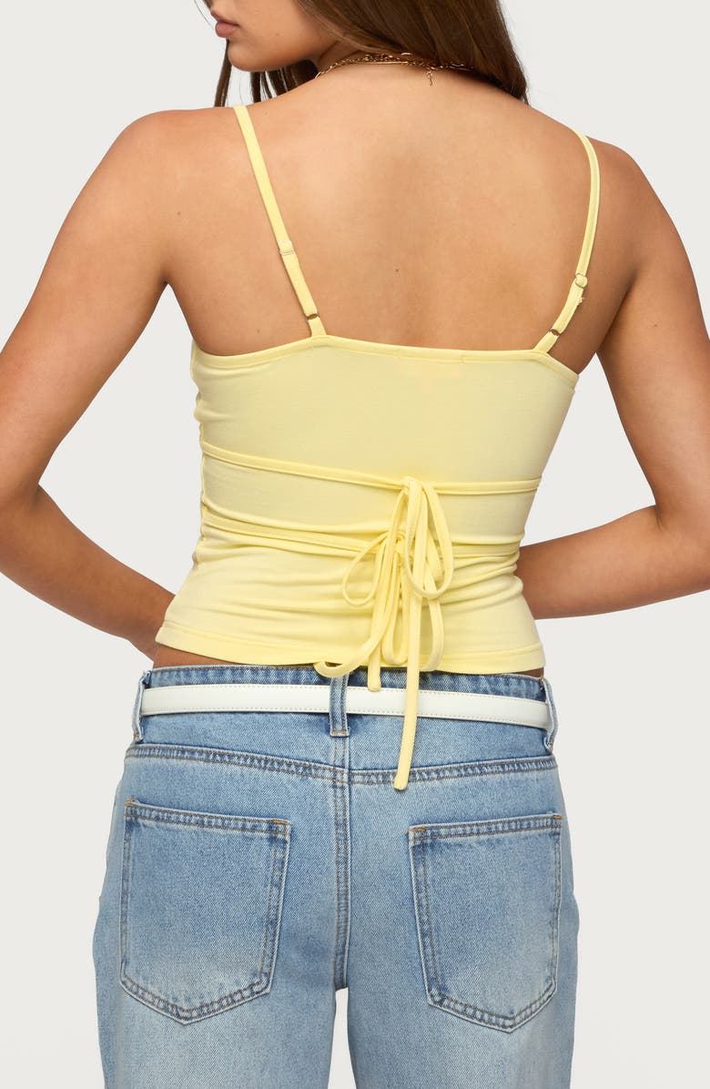 EDIKTED Evianna Double Tie Back Camisole, Alternate, color, 