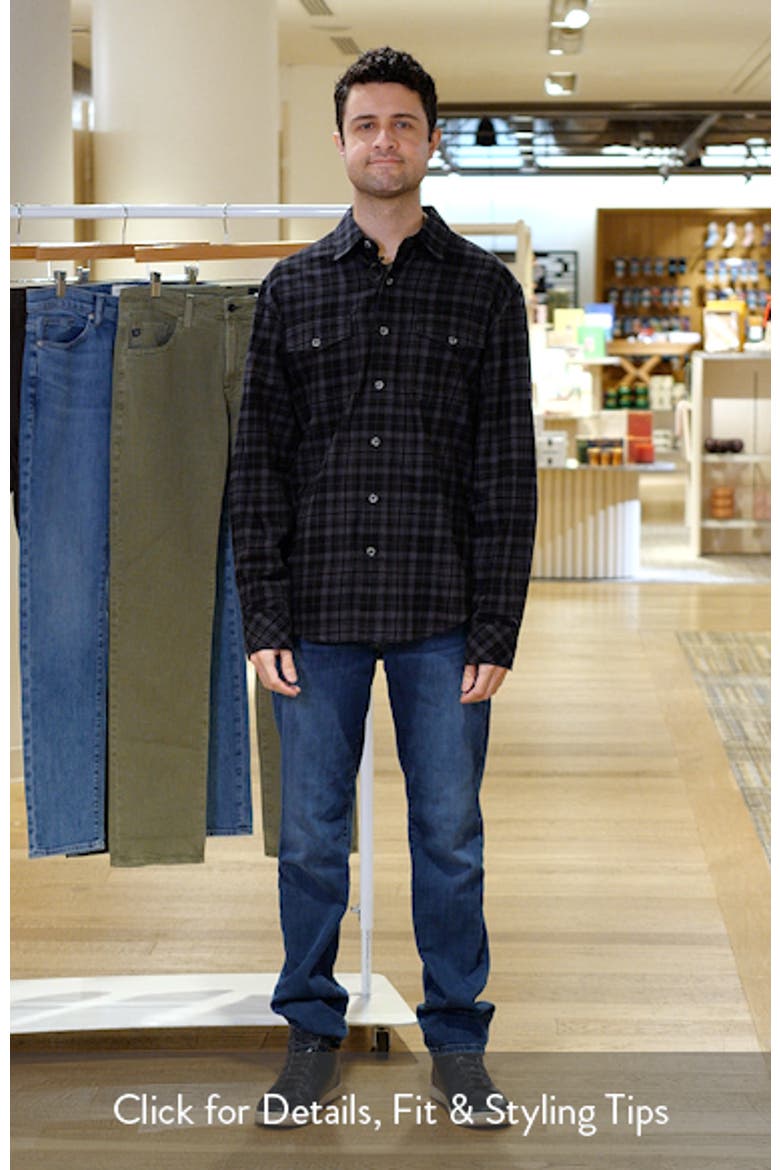 Ysabel Modern Fit Plaid Cotton Button-Up Shirt video
