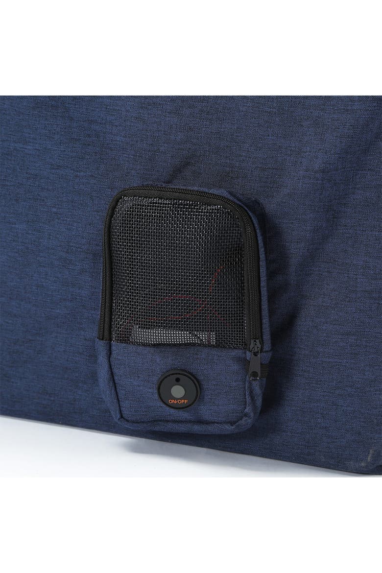 "Hush Puppy" Electronic Heating and Cooling Smart Collapsible Pet House - Large, Alternate, color, NAVY