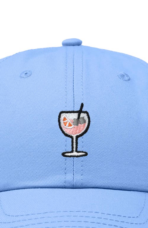 Dalix Spritz Embroidered Everyday Hat In Light Blue