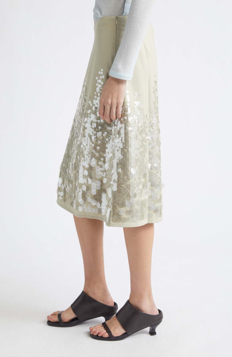 Paloma Wool Ara Paillette Skirt, Alternate, color, 246 - Khaki