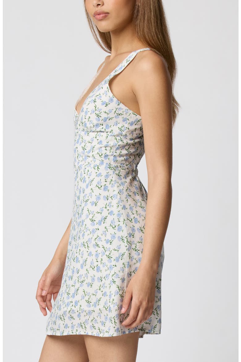 Floral Print Sleeveless Minidress, Alternate, color, PEONIE