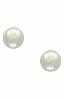 EFFY 14K Yellow Gold Akoya 6x6.5mm Pearl Stud Earrings