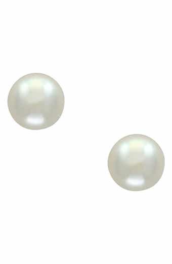 EFFY 14K Yellow Gold Akoya 6x6.5mm Pearl Stud Earrings