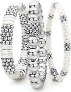 LAGOS Set of 3 Sterling Silver Caviar Bead Bracelets