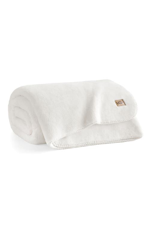 Ugg (r) Sage Plush Throw Blanket In Snow