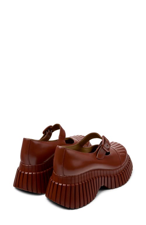 Shop Camper Pix Bcn Platform Mary Jane Flat In Medium Red