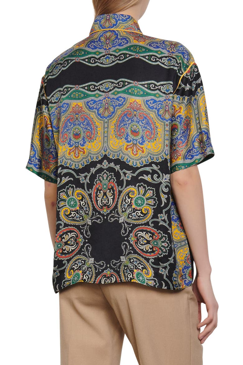 Ramy Print Shirt, Alternate, color, BLACK