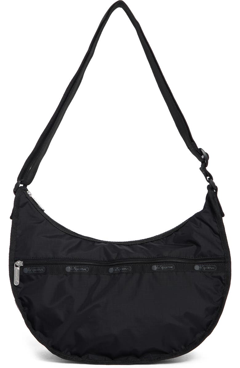 LeSportsac Everyday Hobo Crossbody Bag, Main, color, Recycled Black