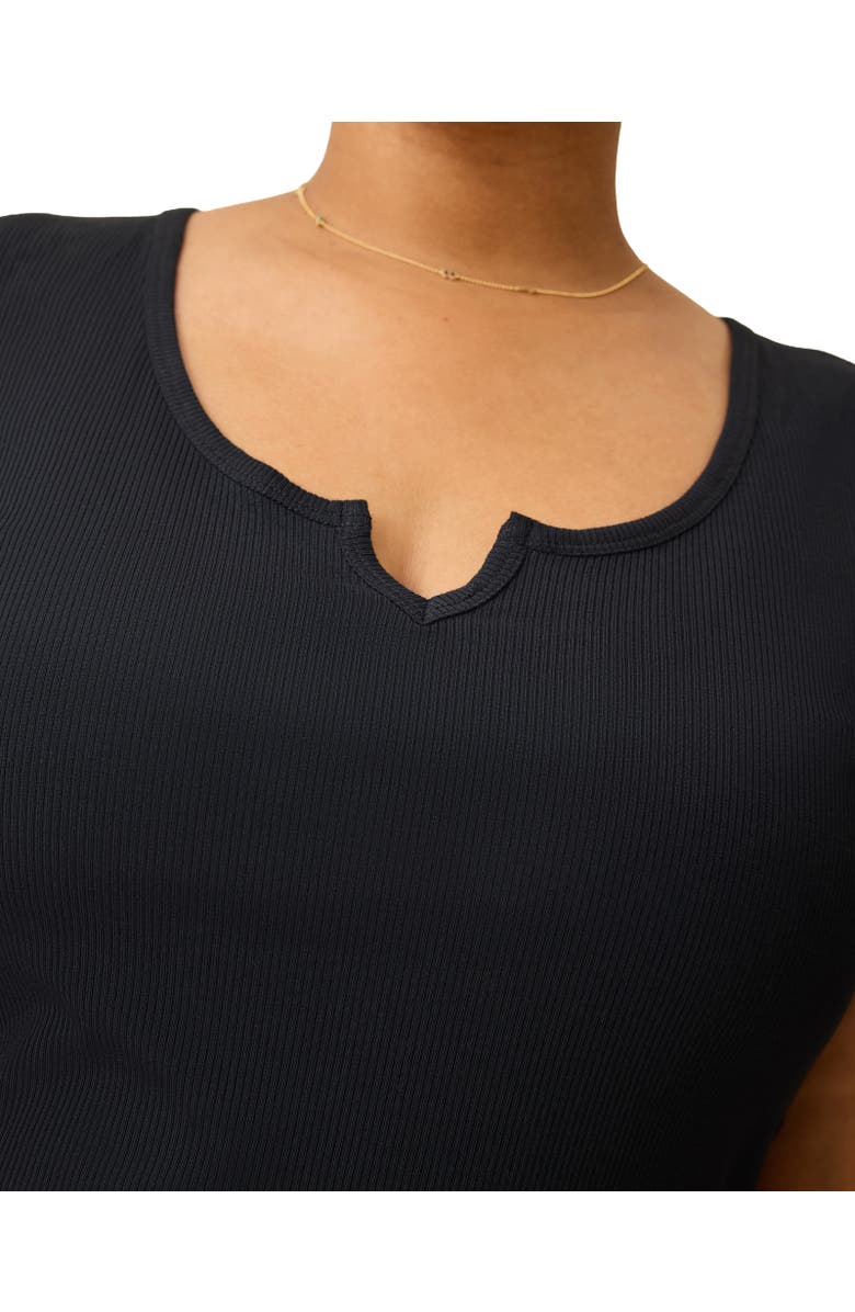 Kindred Bravely Ribbed Modal Notched Nursing T-Shirt, Alternate, color, Black