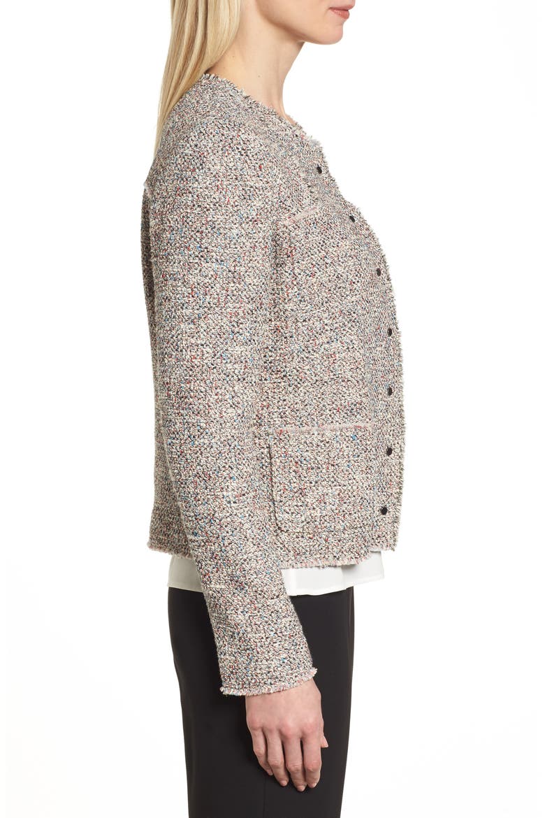 Koralie Tweed Jacket, Alternate, color, BLUE SKY FANTASY
