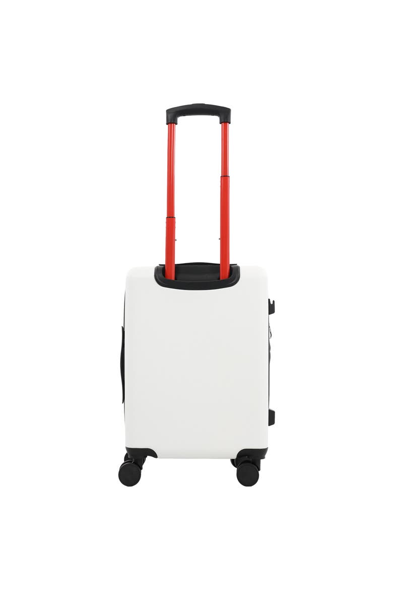 Molded U 22" Expandable Hardside Carry-On Spinner Luggage, Alternate, color, WHITE