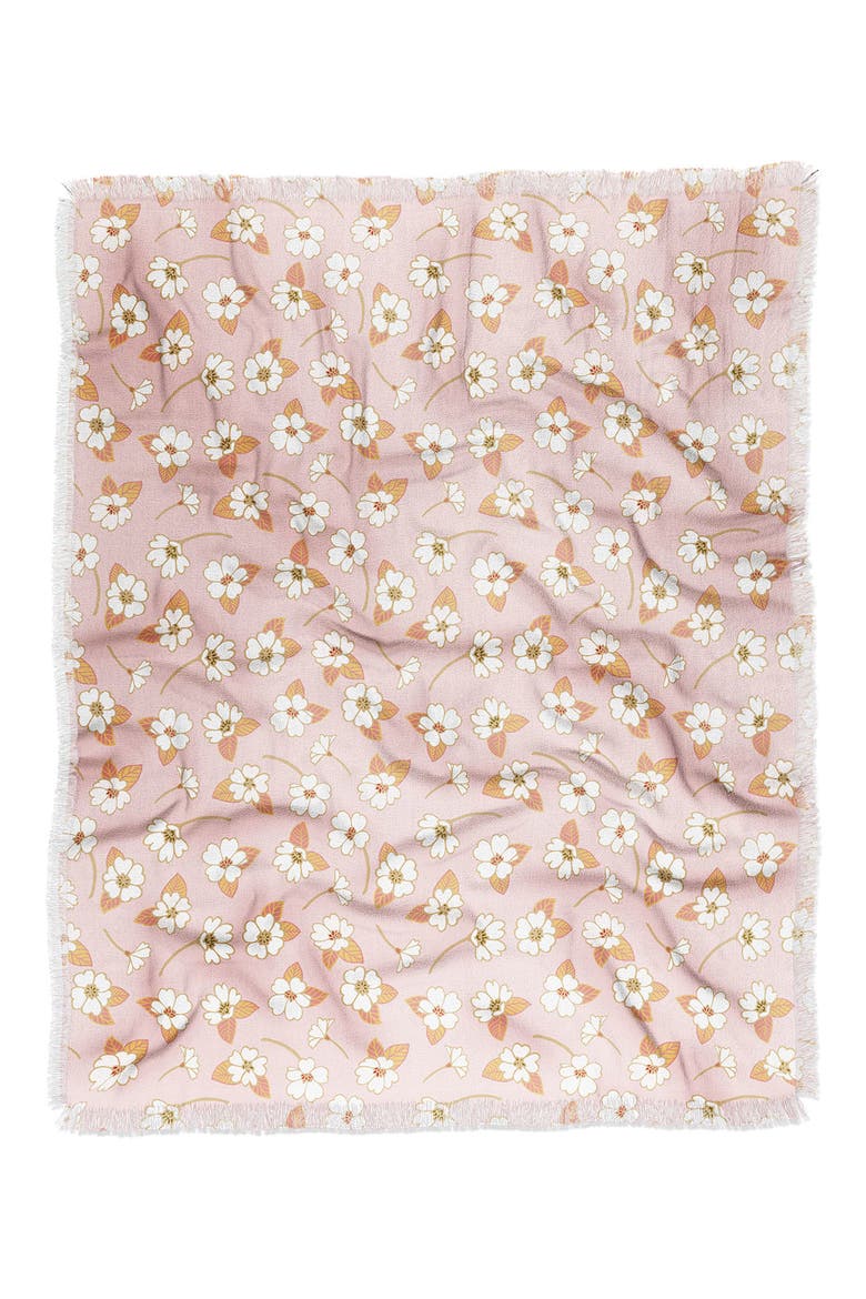 Avenie Cottage Garden VII Throw Blanket, Main, color, MULTI