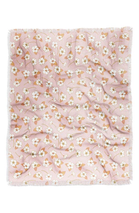 Avenie Cottage Garden VII Throw Blanket