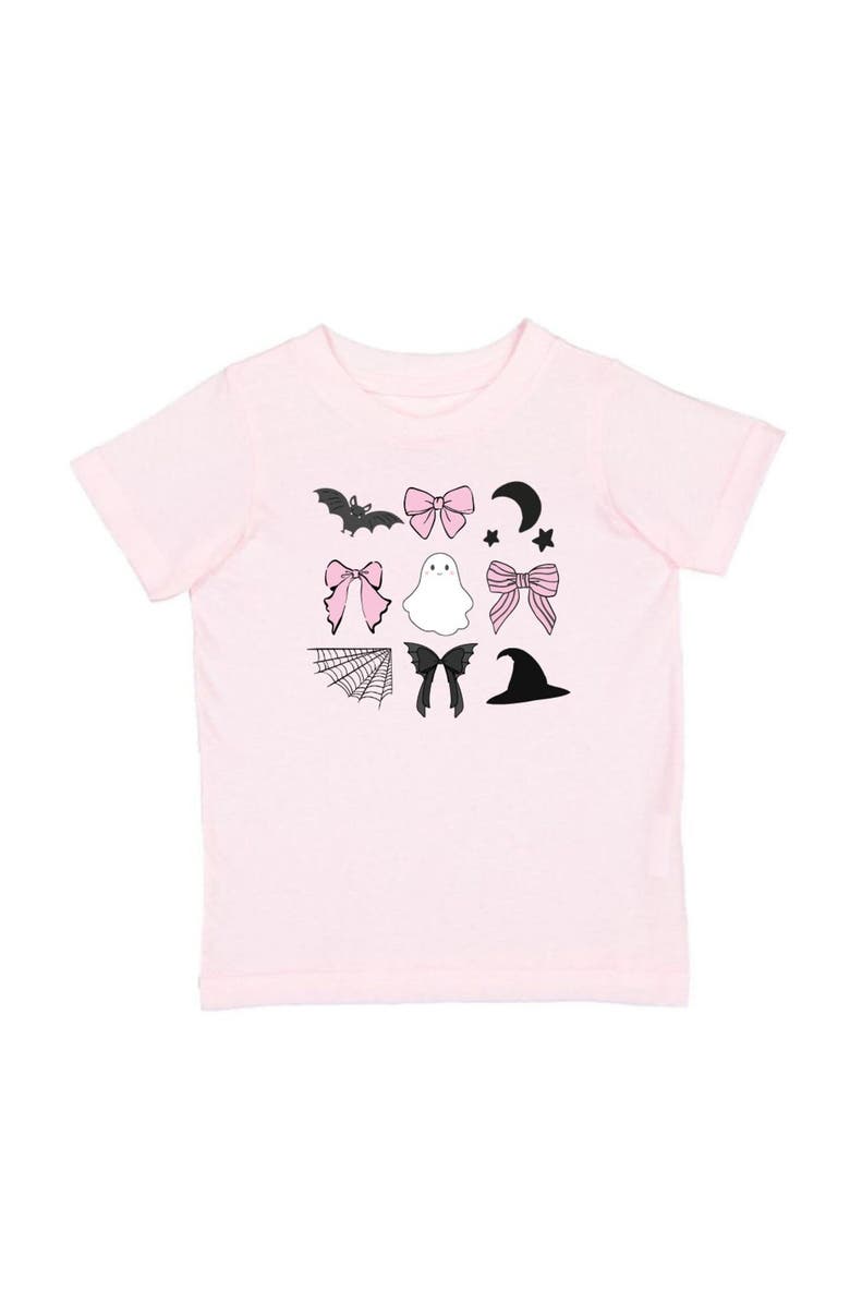 Sweet Wink Spooky Bow Halloween Short Sleeve T-Shirt, Main, color, 