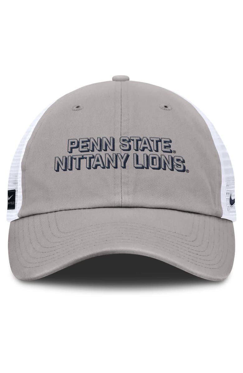Nike Men's Nike Gray Penn State Nittany Lions 2025 Gameday On-Field Club Adjustable Trucker Hat, Alternate, color, Gray
