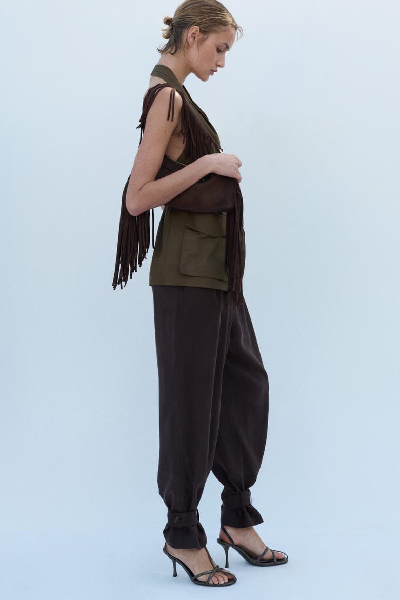 Balloon Trousers, Alternate, color, Dark brown