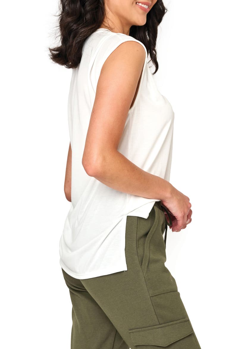 The Favorite Luxe Crewneck T-Shirt, Alternate, color, OFF WHITE