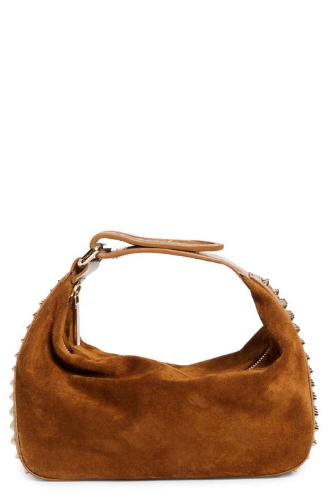 Funky Empire Spike Dopp Leather Top Handle Pouch