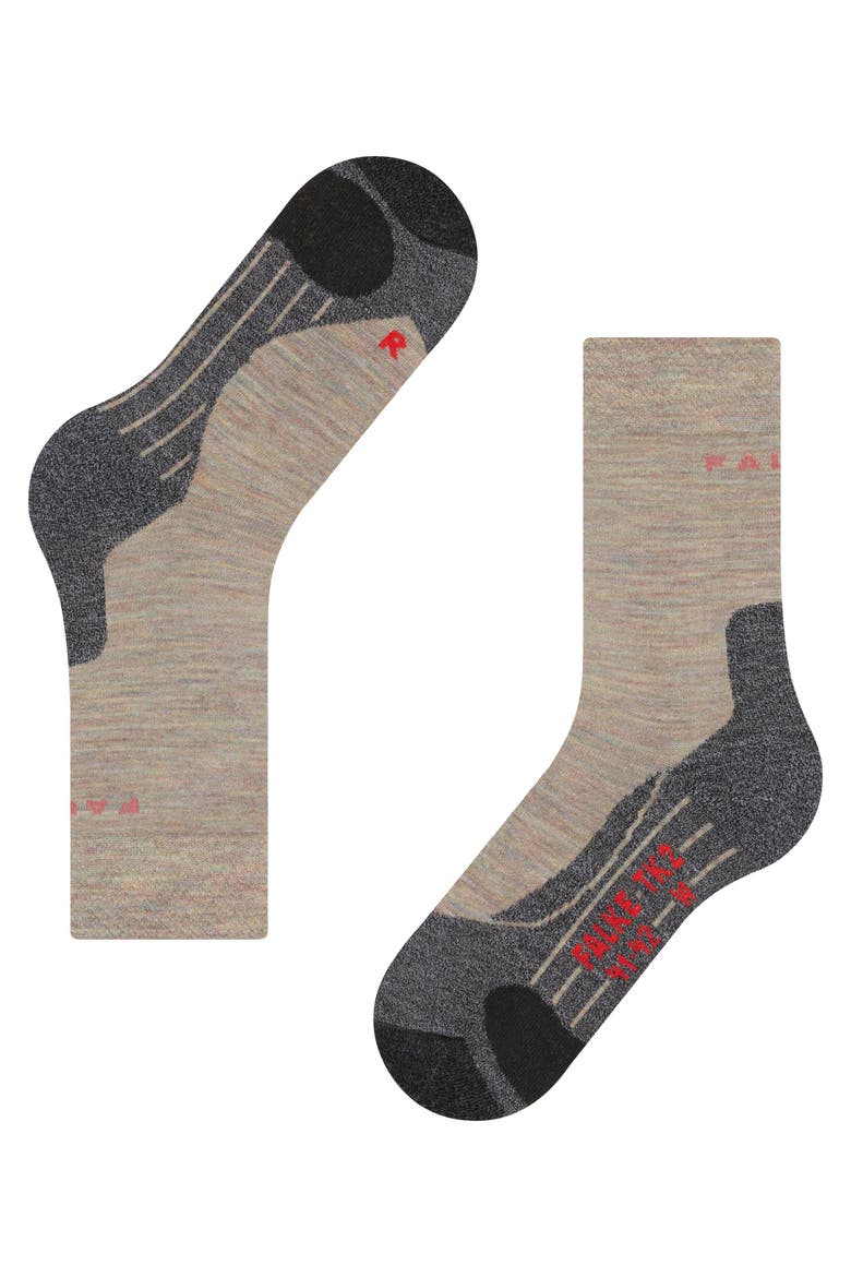 TK2 Explore Melange Hiking Socks, Alternate, color, Moon Mist