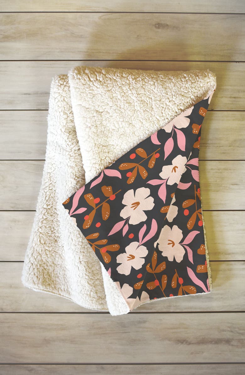 Deny Designs Reversible Fleece Throw Blanket, Main, color, 