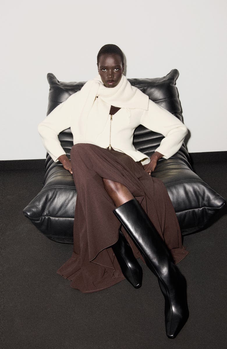 MANGO Zip Front Cardigan, Main, color,