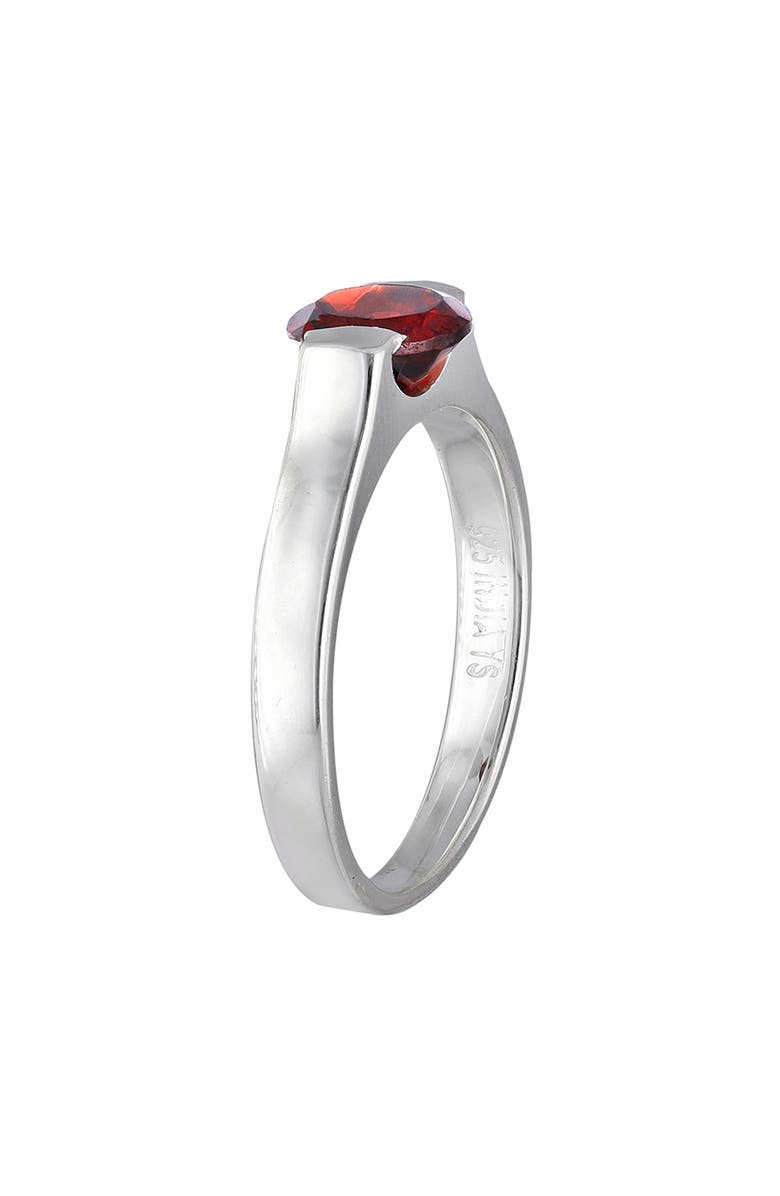 YS GEMS Garnet Floating Ring, Alternate, color, Red