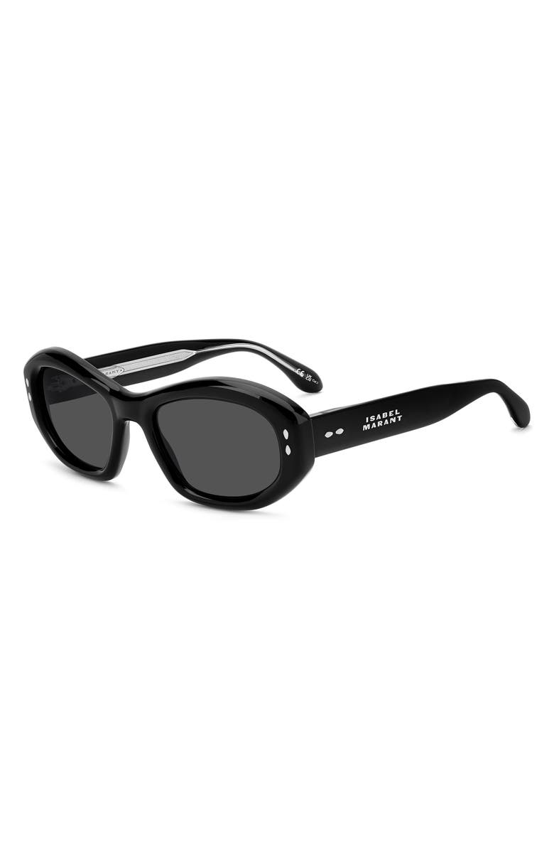 Isabel Marant 55mm Cat Eye Sunglasses, Alternate, color, Black/ Grey