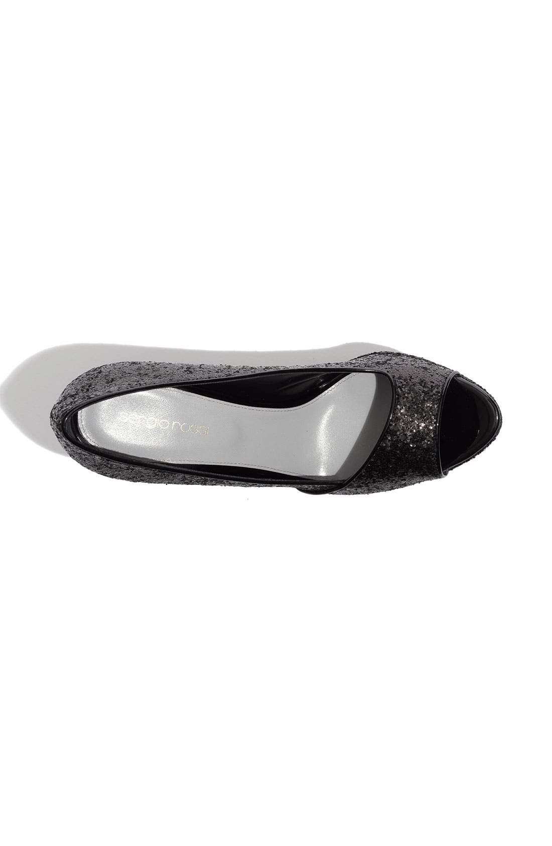 'Boston' Peep Toe Pump, Alternate, color, NERO