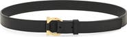 FERRAGAMO Donna Gancio Leather Belt