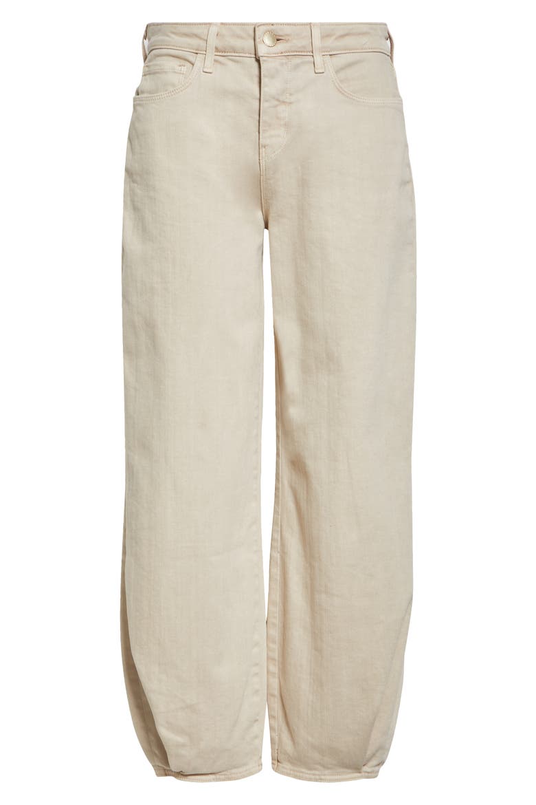 Krista High Waist Crop Taper Leg Jeans, Alternate, color, BISCUIT