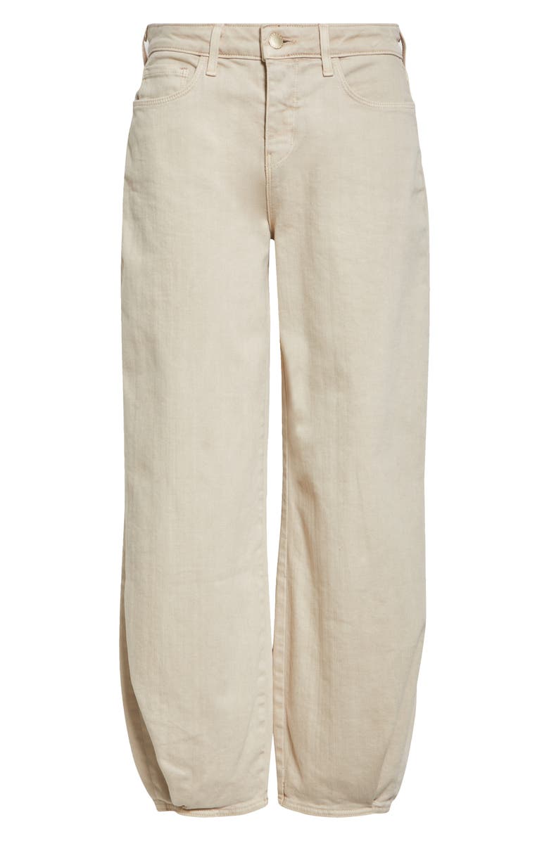 L'AGENCE Krista High Waist Crop Taper Leg Jeans, Alternate, color, Biscuit