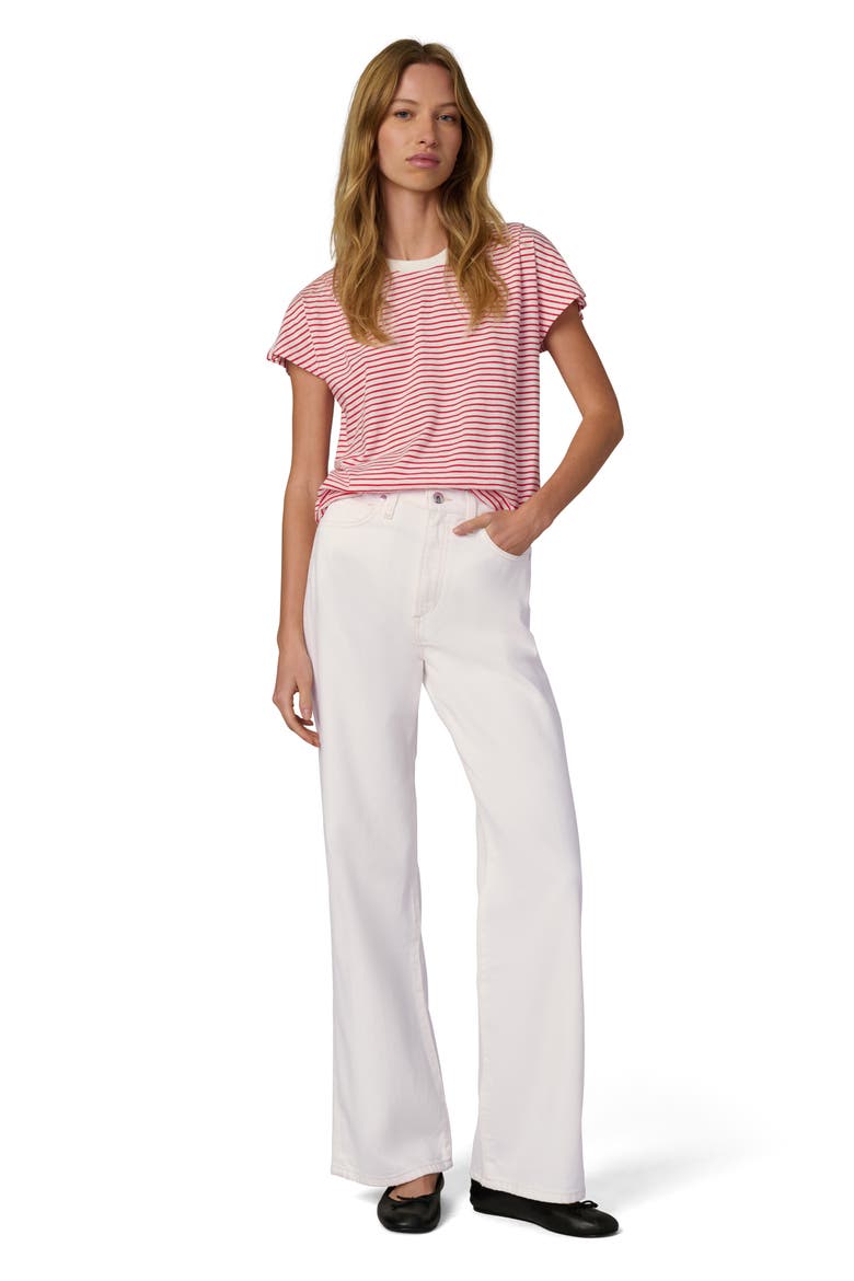 The Harlowe High Waist Wide Leg Jeans, Alternate, color, MILK