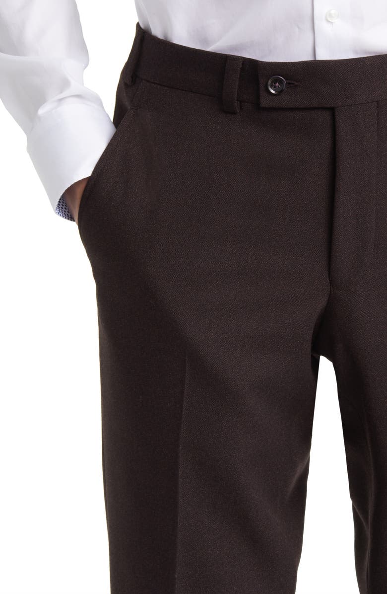Ted Baker London Jerome Flat Front Wool Dress Pants, Alternate, color, 