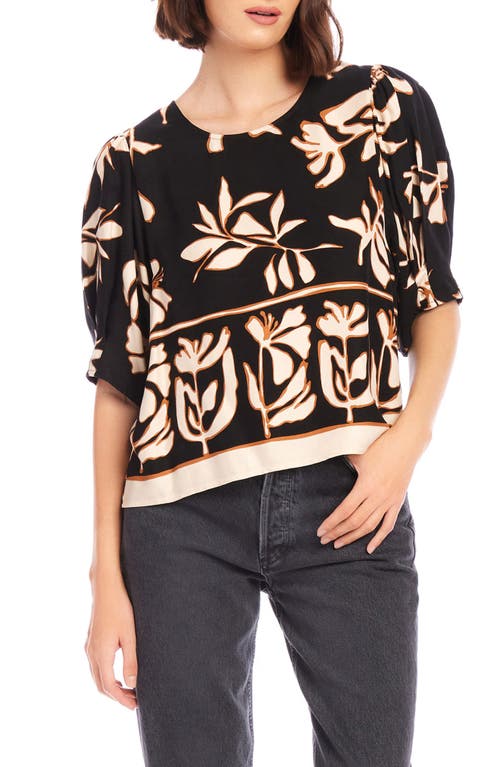 FIFTEEN TWENTY Print Puff Sleeve Top 