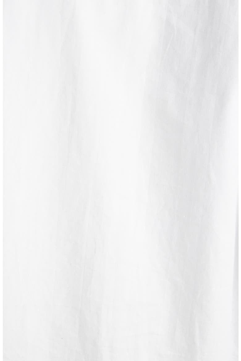 Tie Detail Cotton Poplin Shirt, Alternate, color, WHITE