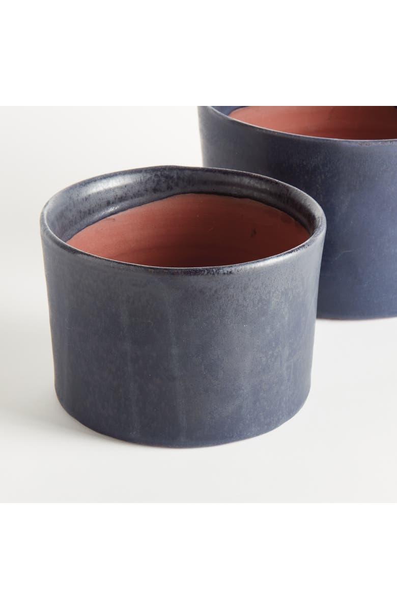 Napa Home & Garden Navy Terracotta Planters Studio Cachepots, Set of 2, Alternate, color, 