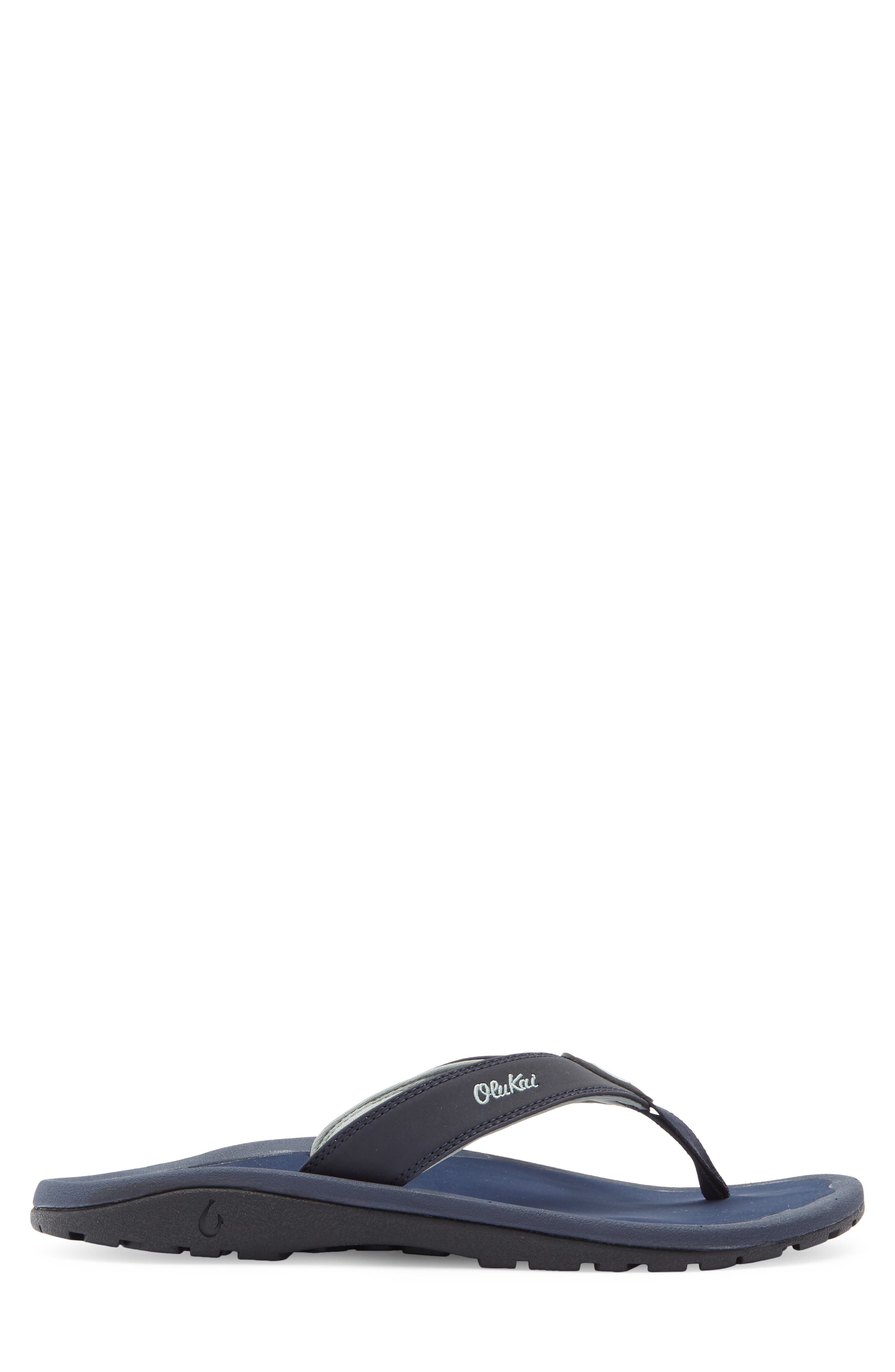 OluKai Ohana Flip Flop, Alternate, color, Trench Blue / Trench Blue