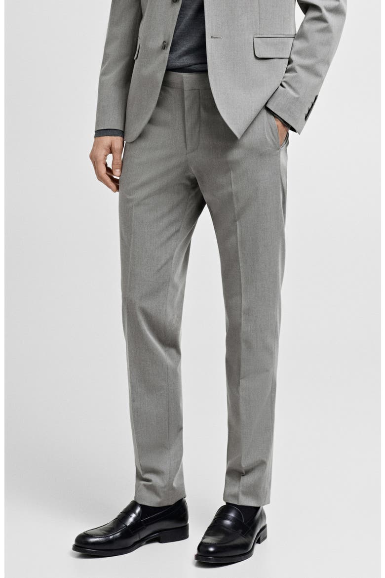 Super Slim Fit Stretch Suit Pants, Main, color, GREY