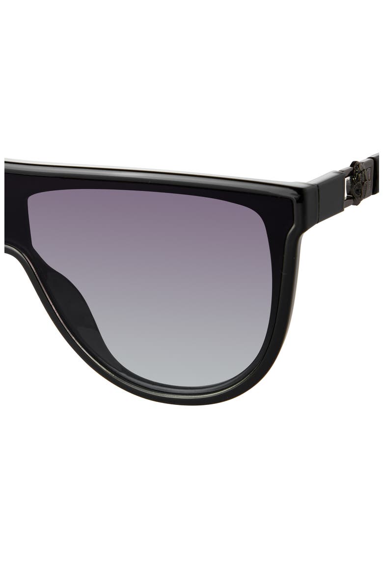 Regent 99mm Oversize Shield Sunglasses, Alternate, color, BLACK/ GREY SHAD VIOLET