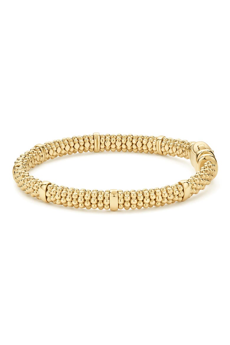 Caviar 18K Gold Rope Bracelet, Alternate, color, GOLD