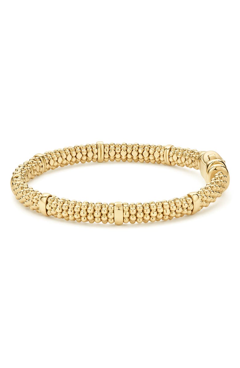LAGOS Caviar 18K Gold Rope Bracelet, Alternate, color, Gold