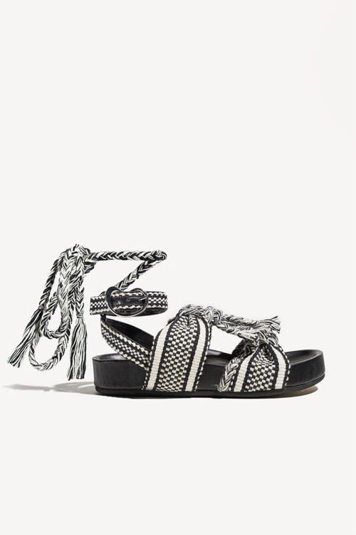 Amambaih Olivia Soft Footbed Sandals In Black