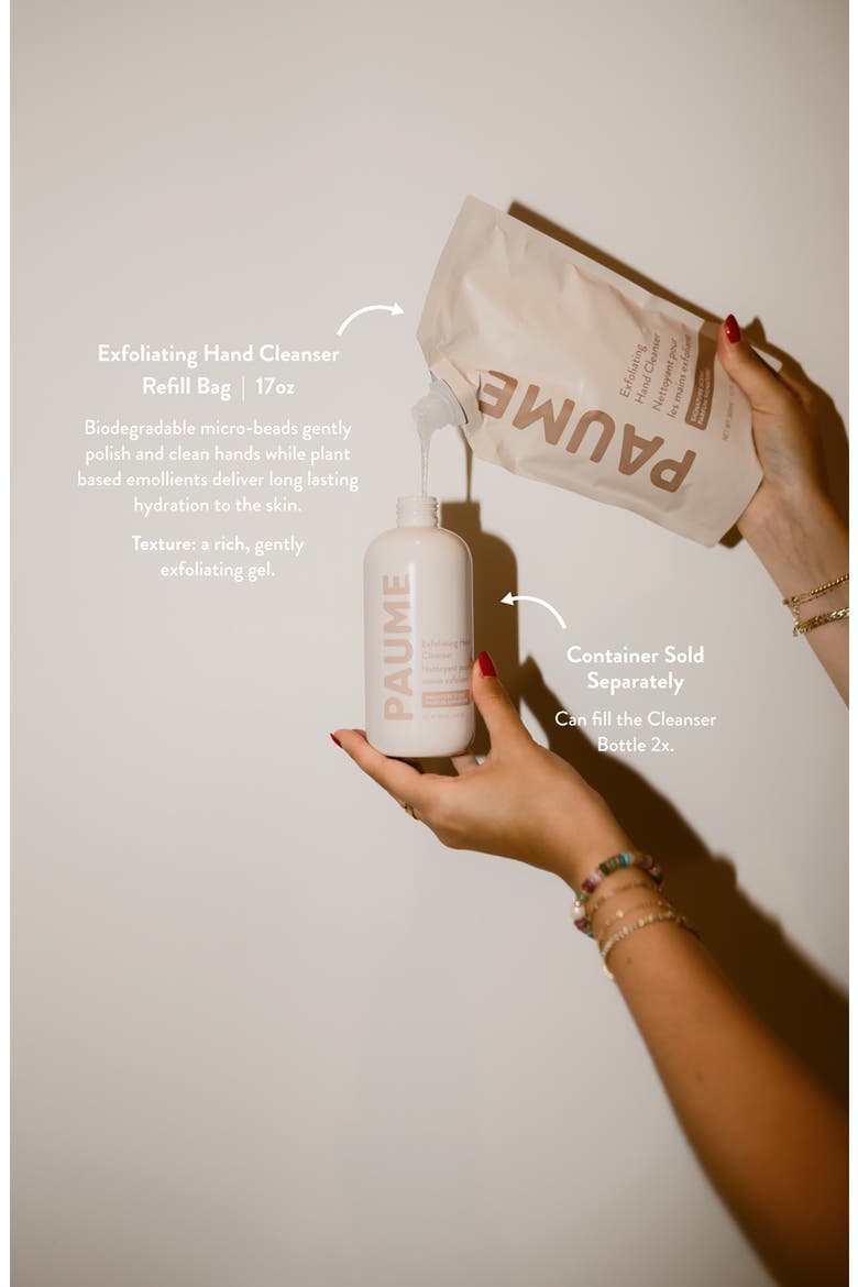 Exfoliating Hand Cleanser Refill Bag, Alternate, color, BEIGE
