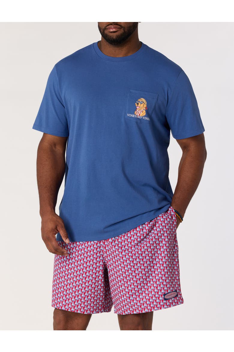 Big & Tall Americana Dog Pocket T-Shirt, Alternate, color, MOONSHINE