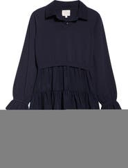 Cinq à Sept Luciana Long Sleeve Tiered Shirtdress
