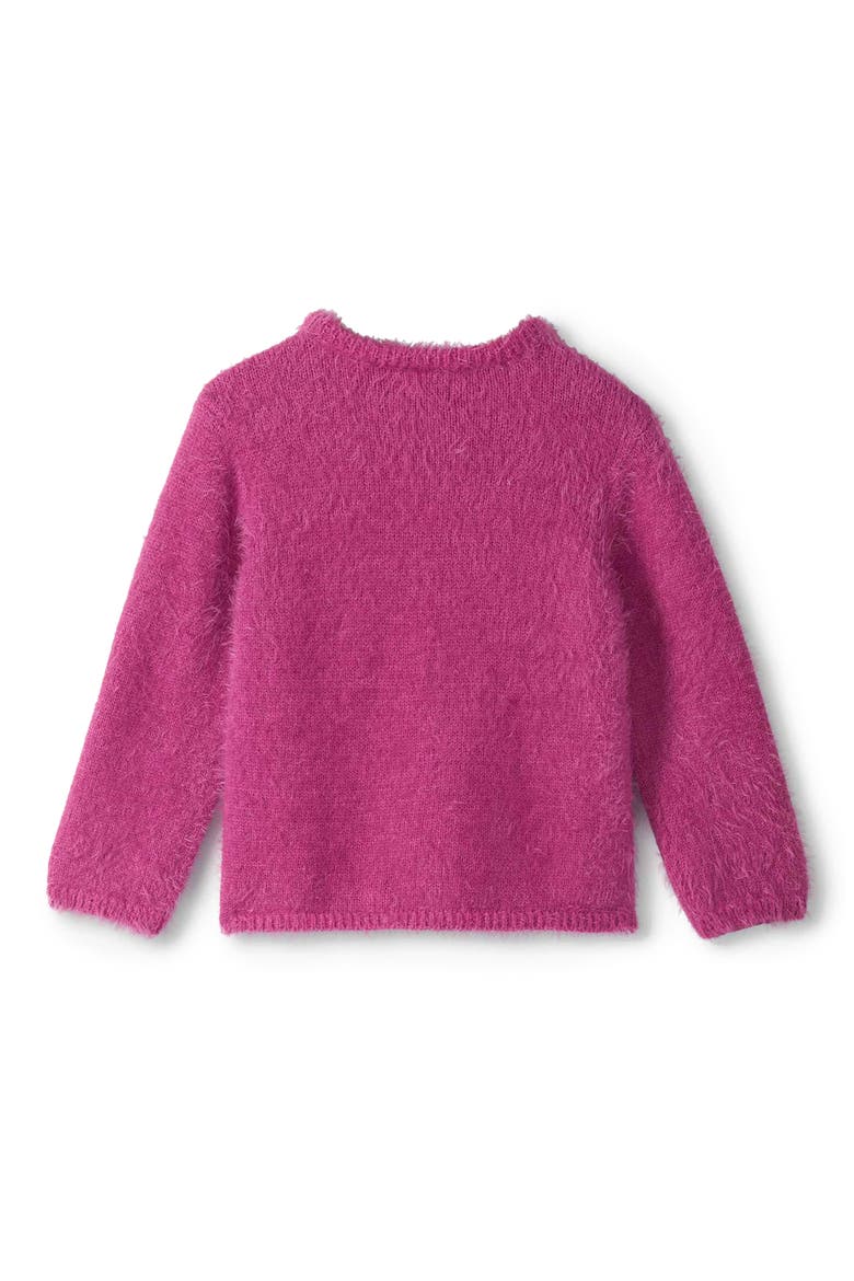 Kids' Posh Poodle Furry Sweater, Alternate, color, ROSE VIOLET