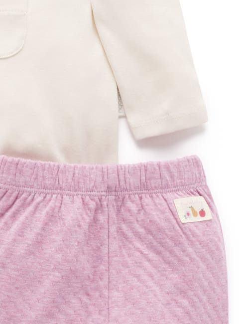 Purebaby 3 Piece Gift Set In Purple