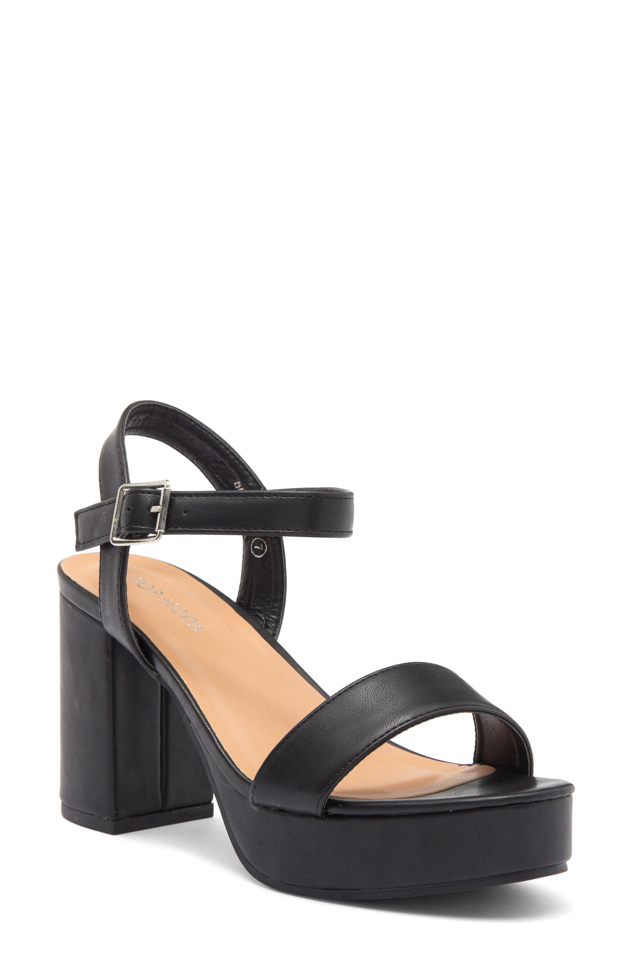 TOP GUY SHOES Beverly Platform Sandal, Main, color, 