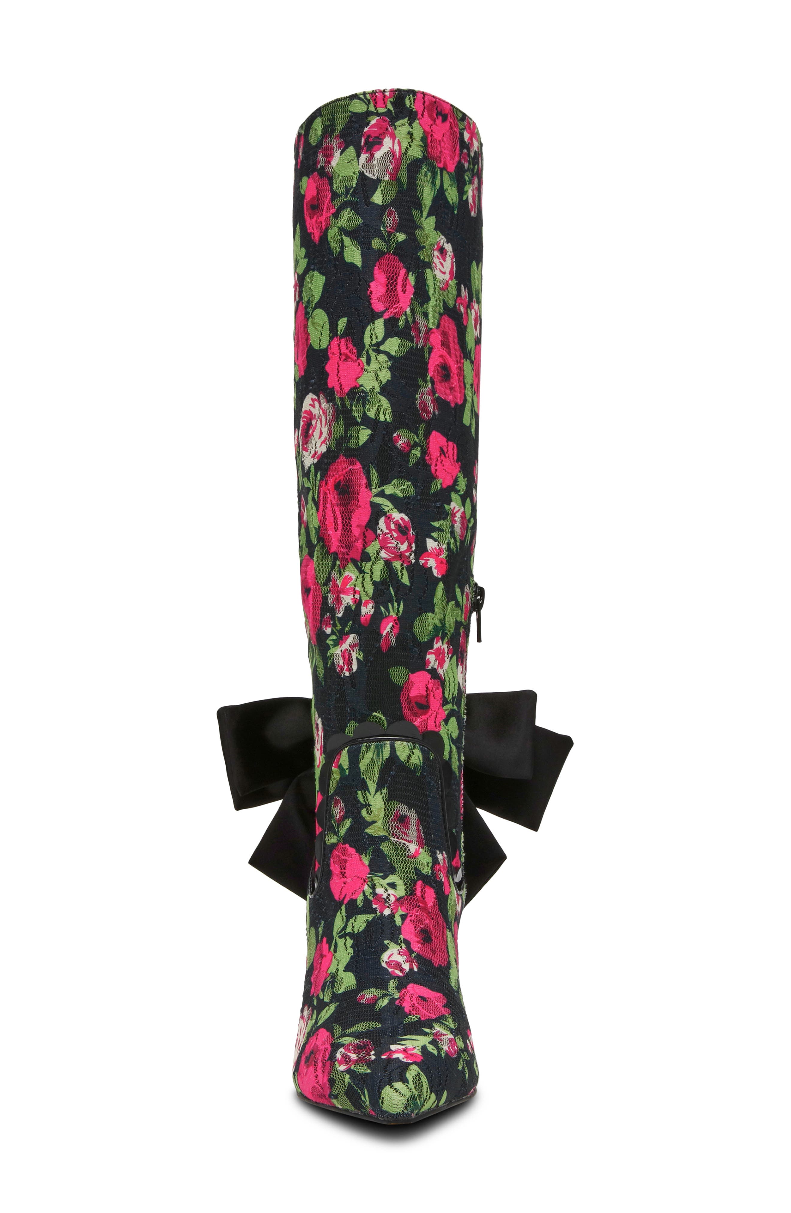 Vespar Knee High Boot, Alternate, color, BLACK ROSE